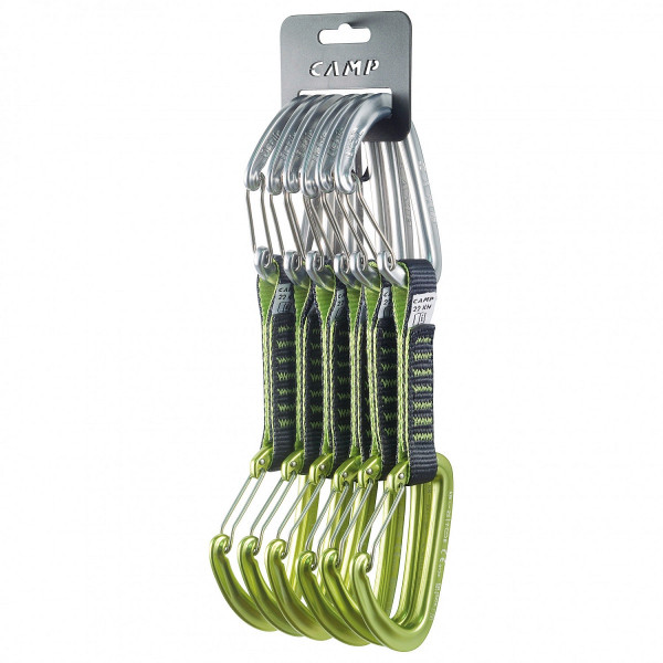 Camp Orbit Wire Express 6er Pack lime/grey/silver