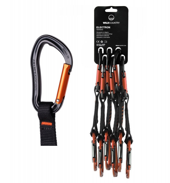 Wild Country Electron Express-Set  6er 12cm orange black