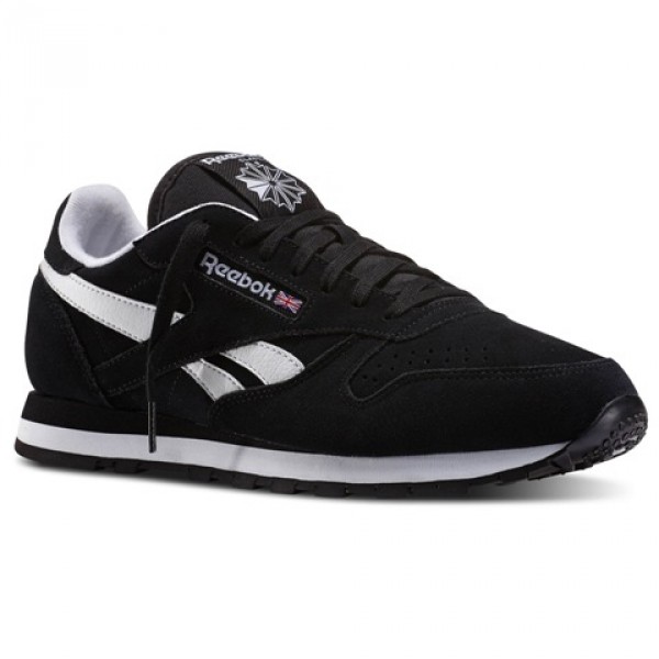 reebok classic schwarz leder